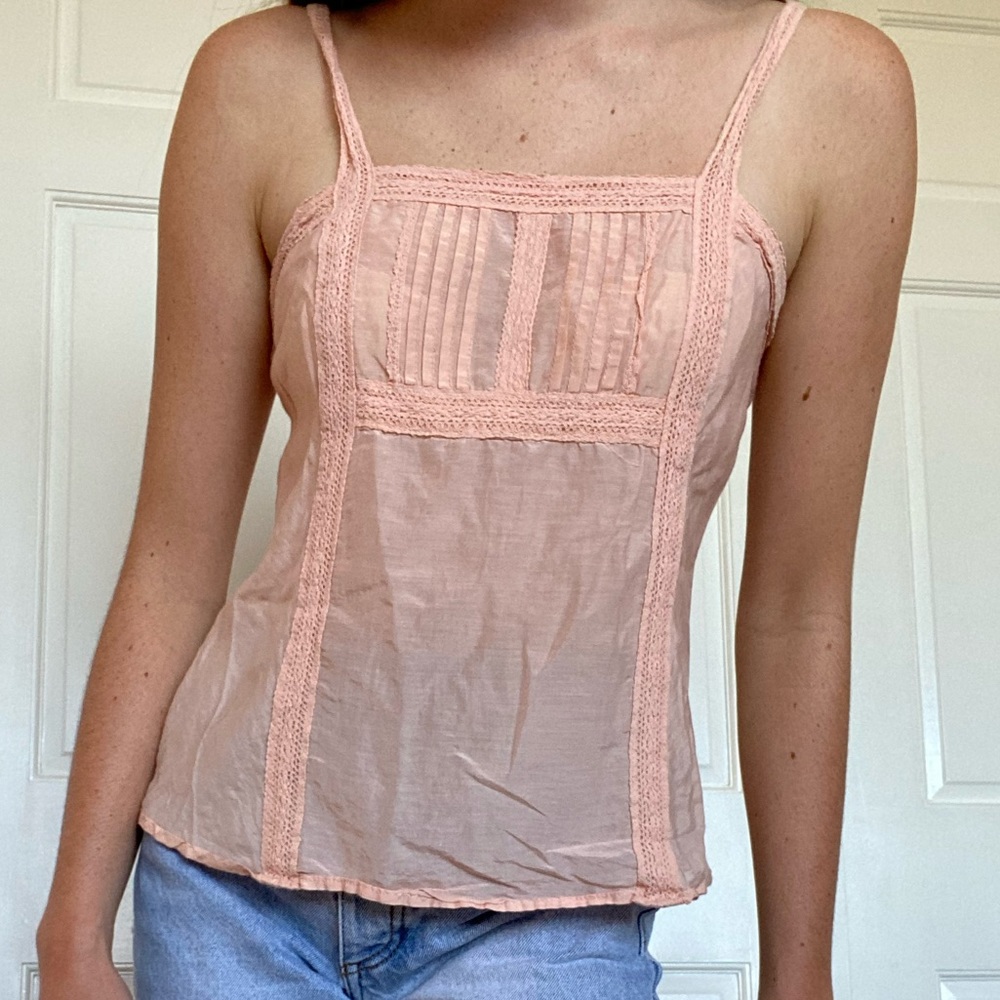 Forever 21 Contemporary Coral Flowy Tank